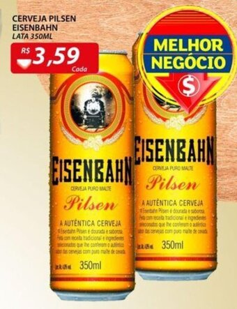 Assaí Atacadista Cerveja Pilsen Eisenbahn lata 350ml oferta