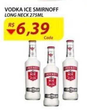 Assaí Atacadista Vodka Ice Smirnoff Long Neck 275ml oferta