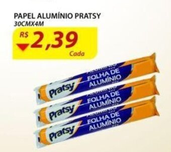 Assaí Atacadista Papel Aluminio Pratsy 30cmx4m oferta