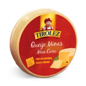 Supermercados Pague Menos Queijo meia cura tirolez 700g oferta