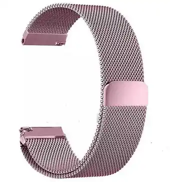 Pulseira magnetica compatível com amazfit pace rosa 22mm