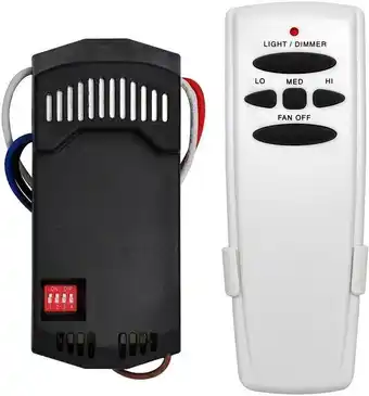 Universal ceiling fan remote control and receiver kit, substituição por hampton bay, hunter, harbor breeze, 3-speed, light di