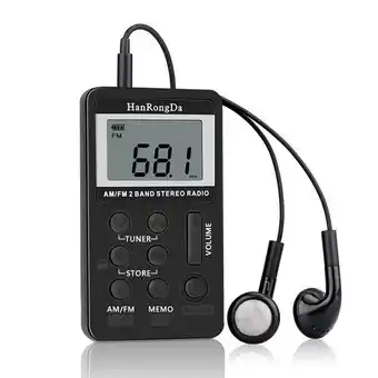 Carrefour Hanrongda hrd-103 am fm digital radio 2 band stereo receiver oferta