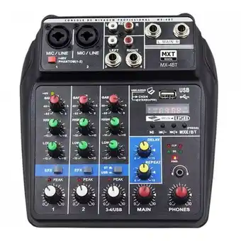 Carrefour Mesa de som mxt mx4bt interface phantom usb efeito bluetooth oferta