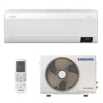 Carrefour Ar condicionado split high wall inverter samsung windfree só frio 22000 btus ar24avhabwknaz 220v oferta