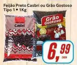 Feijão Preto Casbri Ou Grão Gostoso Tipo 1 1kg