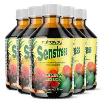 Pão de Açúcar Kit 5 senstress energy vitaminas e minerais nutraway 250ml oferta
