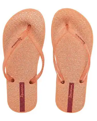 Chinelo tiras glitter ipanema laranja