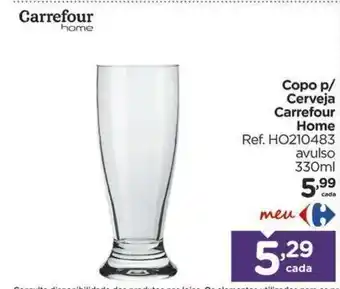 Carrefour Bairro Copo p/ cerveja Carrefour Home 330ml oferta