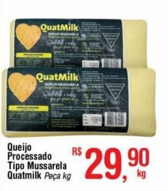 Fort Atacadista Queijo Processado Tipo Mussarela Quatmilk 1kg oferta