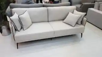 Lojas Guido Sofá 4 lugares 7085 - 2,40 mt de largura - linho bege oferta