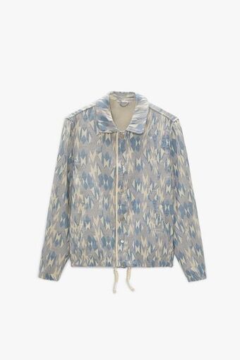 ZARA Jaqueta com jacquard geométrico oferta