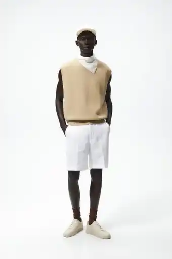 ZARA Bermuda 100% linho oferta