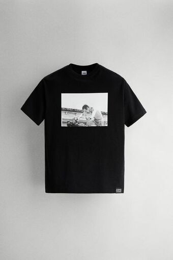 ZARA Camiseta com foto steve mcqueen ™ oferta