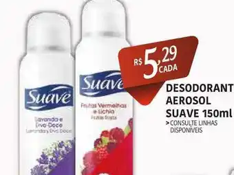 Desodorant Aerosol Suave 150ml