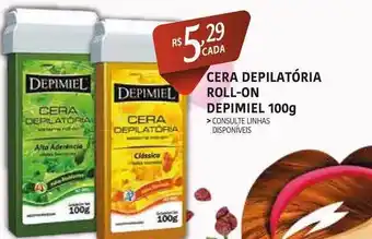 Cera Depilatória Roll On Depimiel 100g