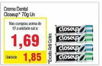 Spani Atacadista Creme Dental Closeup 70g oferta