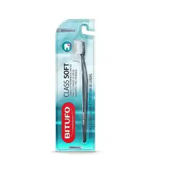 Farmácias Pague Menos Escova dental bitufo class soft extra macia + protetor de cerdas oferta