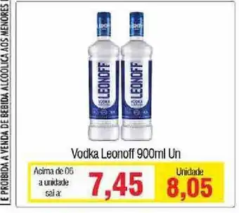 Spani Atacadista Vodka Leonoff 900ml Un. oferta
