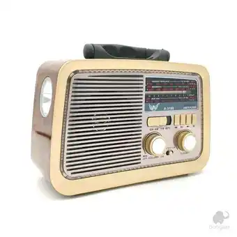 Rádio vintage retrô am/fm bluetooth - booglee