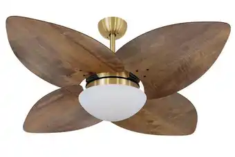 Carrefour Ventilador de teto vd42 dunamis dourado rádica imbuia 110v oferta
