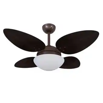 Carrefour Ventilador de teto volare café vd42 pétalo 4 pás 220v oferta