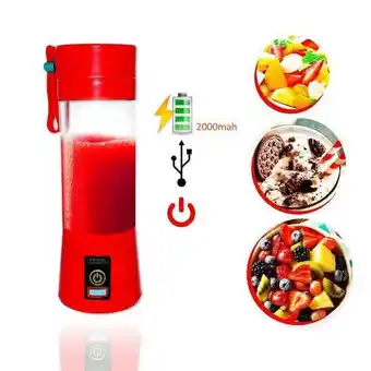 Carrefour Mini liquidificador portátil suco batida drinks - vermelho oferta
