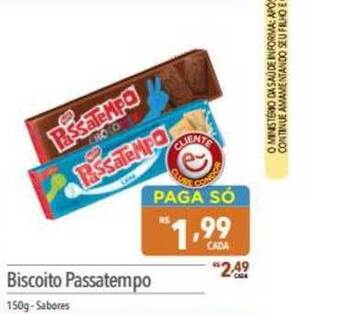 Supermercados Condor Biscoito Passatempo 150g oferta