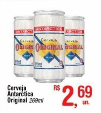 Fort Atacadista Cerveja Antarctica Original 269ml oferta