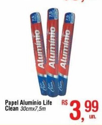 Papel aluminio Life Clean 30cmx7.5m