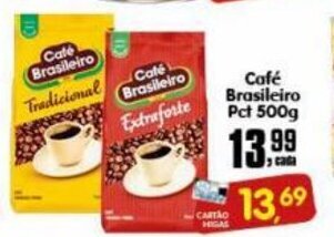 Higa's Supermercado Cafe Brasileiro Pct 500g oferta