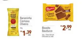 Supermercados Condor Bananinha cremosa oliveira biscoito bauducco oferta