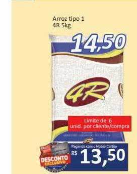 Supermercados Savegnago Arroz tipo 1 4r 5kg oferta