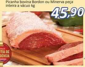 Supermercados Savegnago Picanha bovina bordon ou minerva peça inteira a vácuo oferta