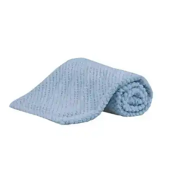 Cobertor bebê dobby 0,90cm x 1,10m - azul celeste
