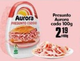Higa's Supermercado Presunto Aurora Cada 100g oferta