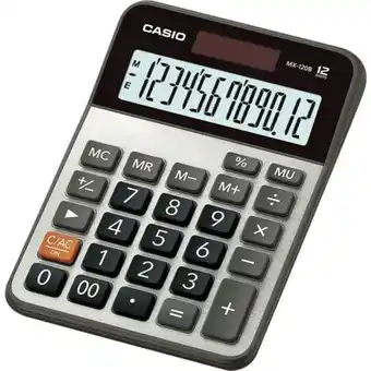 Calculadora de mesa casio mx-120b com 12 digitos - c...