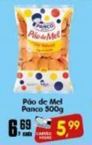 Higa's Supermercado Pao de Mel panco 500g oferta