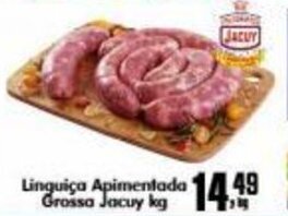 Higa's Supermercado Linguica Apimentada grossa Jacuy 1kg oferta