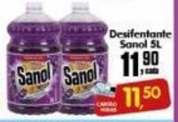 Higa's Supermercado Desinfetante Sanol 5L oferta