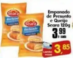 Higa's Supermercado Empanado de Presunto e Queijo Seara 120g oferta