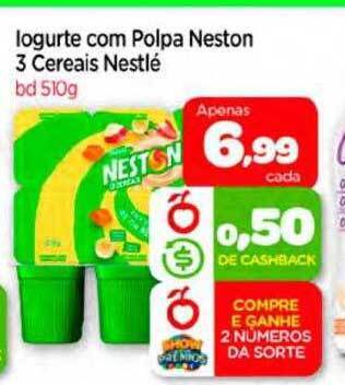 Iogurte com polpa neston 3 cereais nestlé