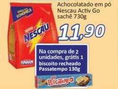 Supermercados Savegnago Achocolatado em pó nescau activ go oferta