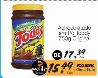 Supermercado Dalben Achocolatado em pó toddy original oferta