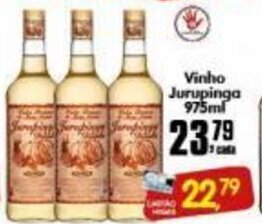 Higa's Supermercado Vinho Jurupinga 975ml oferta