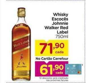 Carrefour Whisky escocês johnnie walker red label oferta