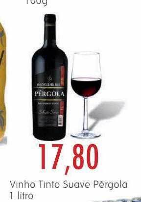 Vinho tinto suave pérgola