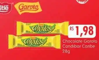 Chocolate garoto candibar caribe