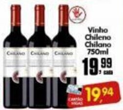 Higa's Supermercado Vinho Chileno Chilano 750ml oferta