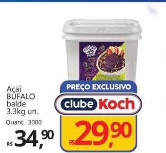 Açaí bufalo balde
